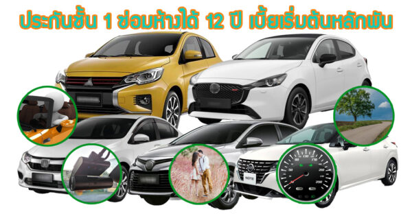 ประกันชั้น 1 ซ่อมห้างได้สูงสุด 12 ปี สำหรับรถ Eco car